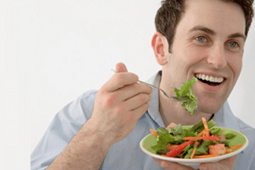 eat vegetable salad during prostatitis treatment